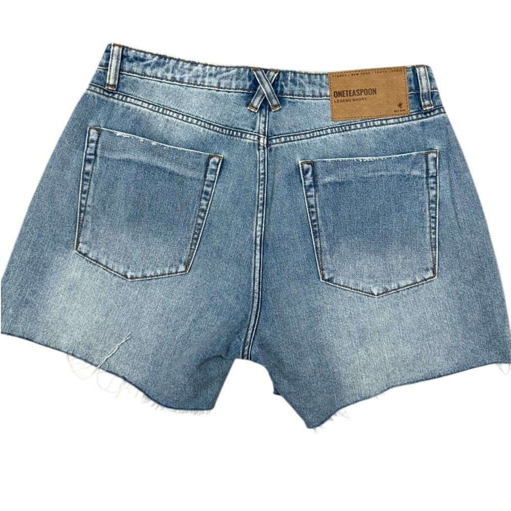 One Teaspoon Legend Denim Shorts Size 32, Casual Cutoff Denim Shorts - Picture 4 of 10